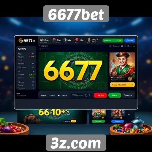 Interface do 6677bet é amigável e acessível